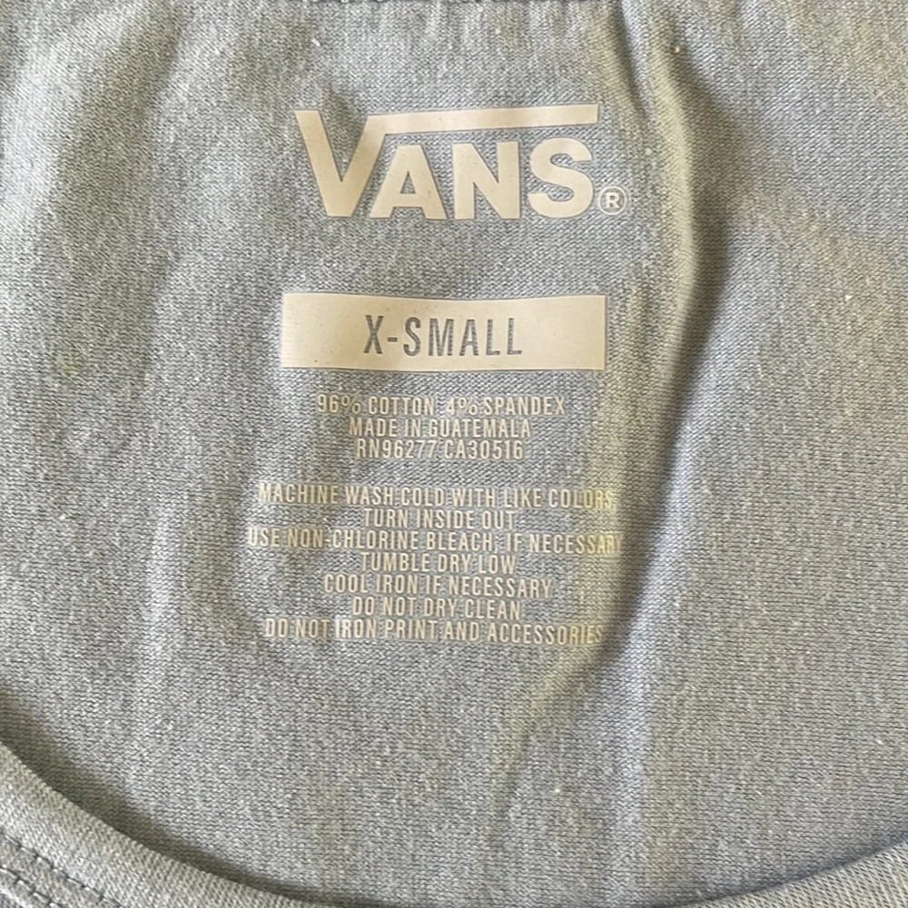 COPY - NWT Vans Off The Wall Blue and White Tank Top Muscle Tee Shirt - Picture 4 of 6